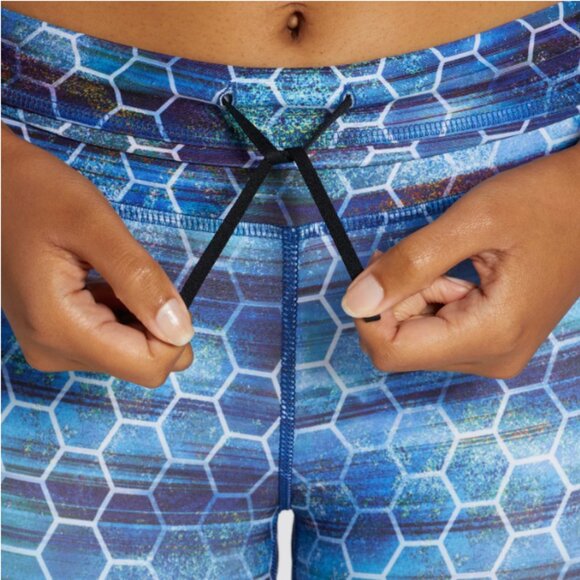 Dsg Blue Patterned Women's Leggings Small (Pocket) New - Picture 4 of 10